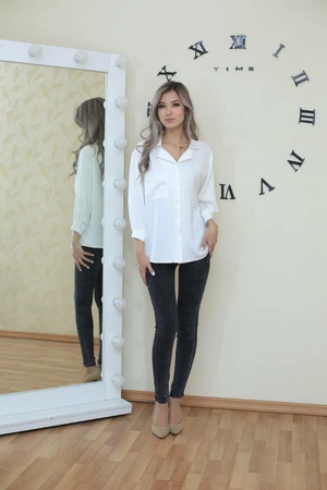 Рубашка оверсайз с английским воротником