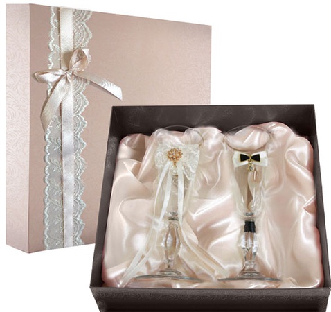 НАБОР СВАДЕБНЫХ БОКАЛОВ РЕТРО №24