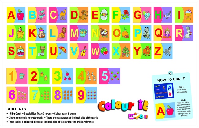 Алфавит Многоразовая раскраска