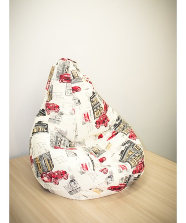 КРЕСЛО-МЕШОК L "CARS RED"