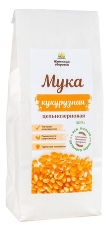 Мука кукурузная цельнозерновая 500г