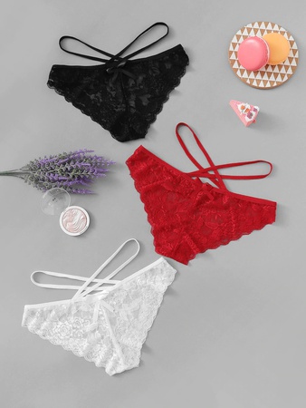 Цветочные Кружевные Трусики Набор