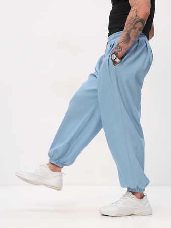 Штаны Джинсовые укороченные широкие