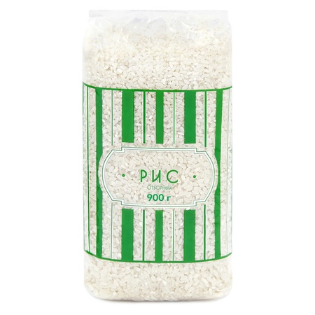 Selected round grain rice without TM, GOST, 900 gr