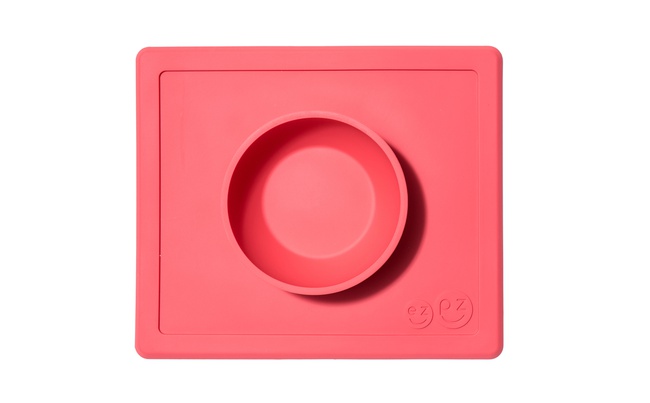 Силиконовая тарелка ezpz Happy Bowl Coral