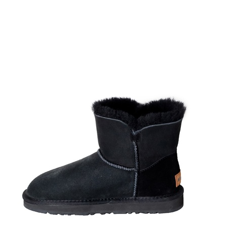 DÜĞMELİ SİYAH KADIN ÇİRKİN MİNİ