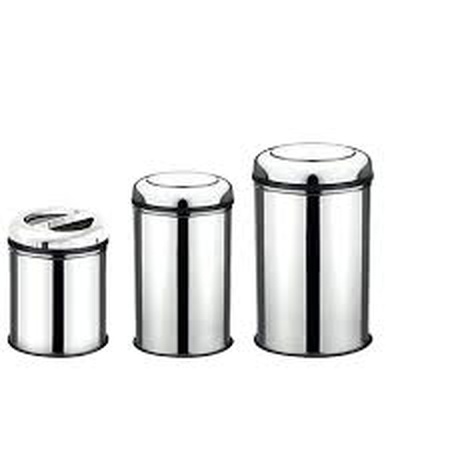 Мусорный контейнер с практичной крышкой из нержавеющей стали 430K