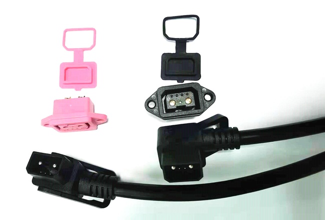 battery pack 2+4 connector 50A-80A Rated current bike charge connector