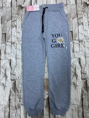 YOU GO GİRL BASKILI 10-13 YAŞ EŞOFMAN ALT