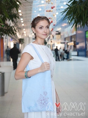 Слинг c кольцами Ажур, птички и экосумка в подарок