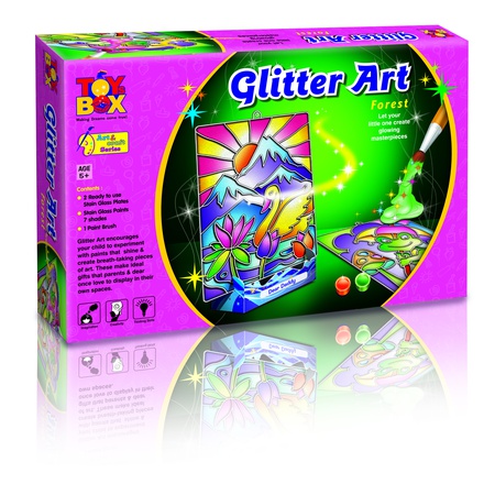 Раскраска блестками