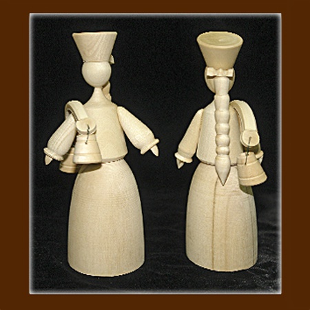 Wooden blank figurine for coloring