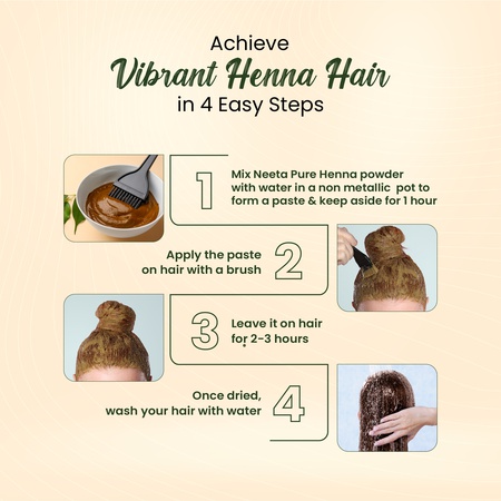 Neeta 100% Pure Henna Powder Brown 100g (Pack of 1) | Natural Hair Color & Shine | No Ammonia, No Chemicals