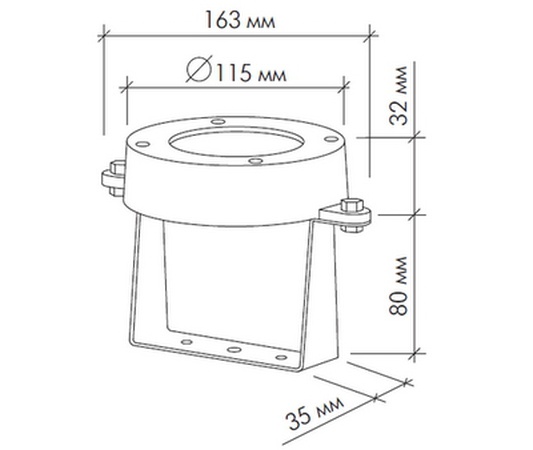 Подводный светильник светодиодный СДП-25