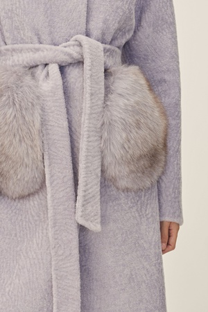 Пальто женское Silverfox модель 808 Лаванда
