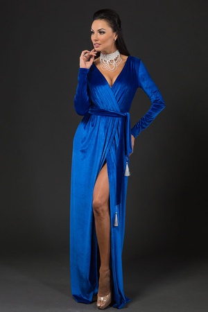 Бархатное платье