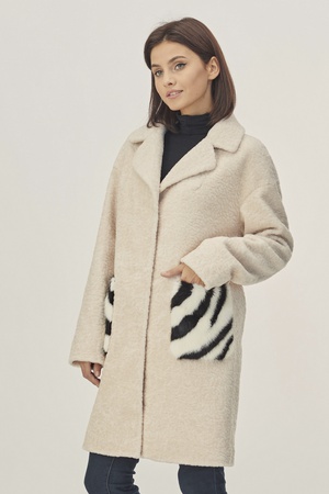 Пальто женское Silverfox модель 807 Жемчуг