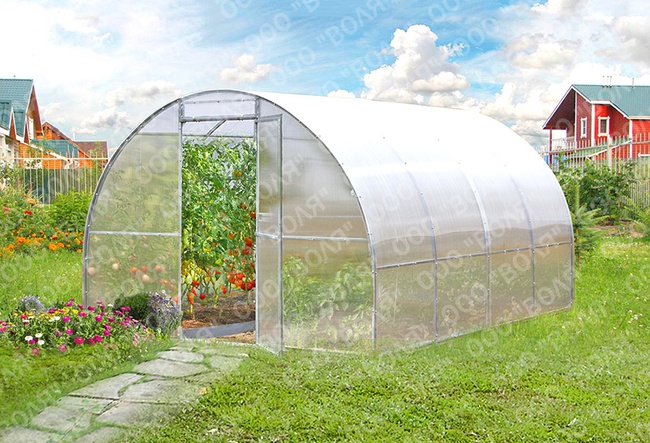 Теплица из оцинкованной трубы "Омега"