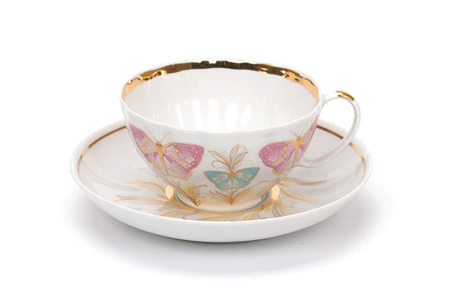 Сервиз чайный 15 предм. Белый лебедь Фантазия