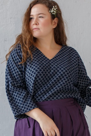 Кроп-Топ c принтом в горошек