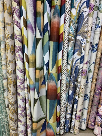 Зигзаг лён рогожка