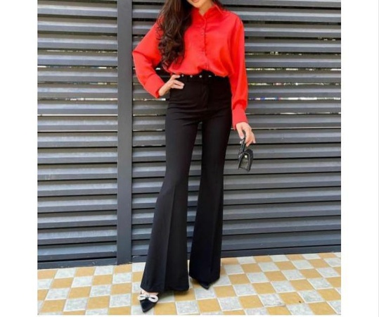 Женские брюки, клеш, палаццо