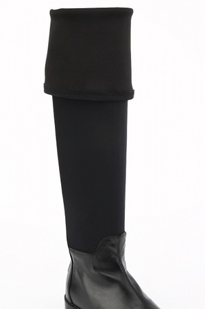 S194 schwarze Overknee-Stiefel