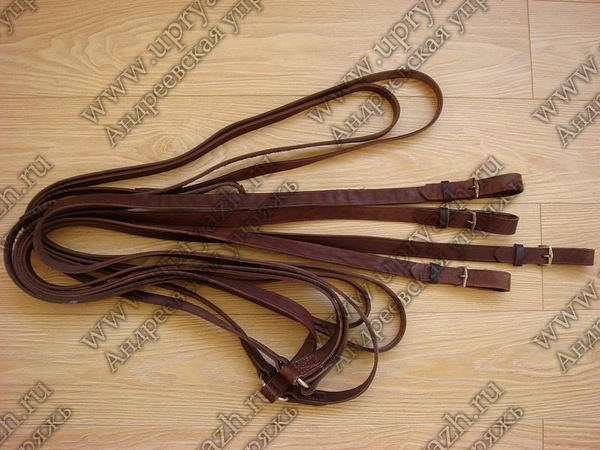 Вожжи параконные чепрачные