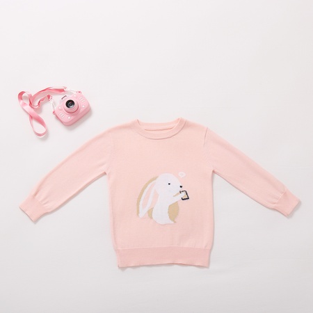 Осенне-зимний детский свитер, теплая забавная милая толстая детская верхняя одежда без подкладки