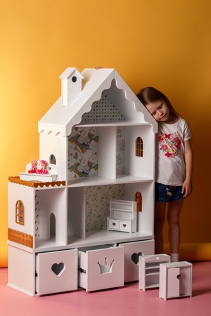 Кукольный домик "Стефания" (Белое золото)