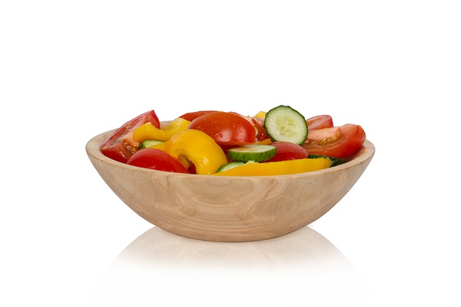 Малый деревянный эко-салатник