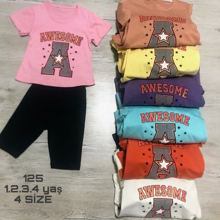 T-shirts complete with shorts