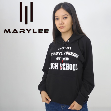 Wholesale knitted hoodies for women with print (click-print)