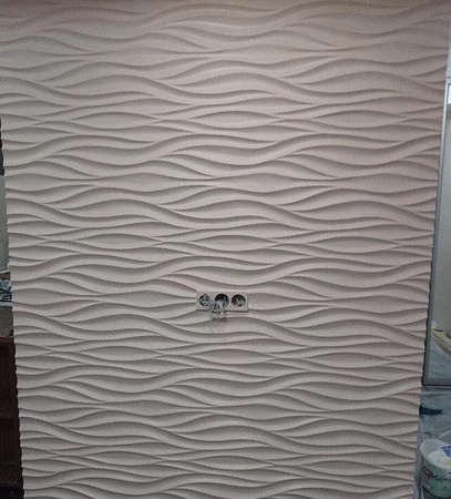 Гипсовая декоративная 3d панель «Волна»