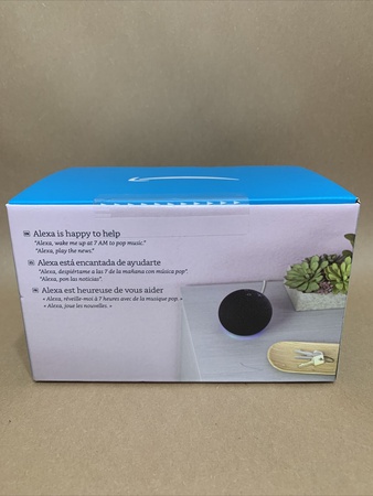 Amazon Echo Dot (4. Nesil) Alexa Kömürlü Akıllı Hoparlör - YEPYENİ ve Mühürlü