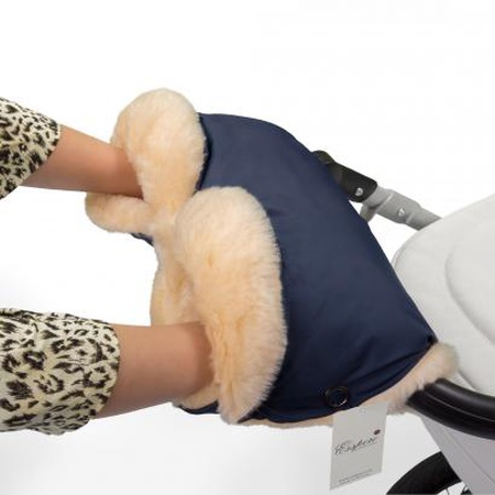 Муфта для рук на коляску Esspero Diaz Lux (Натуральная шерсть)