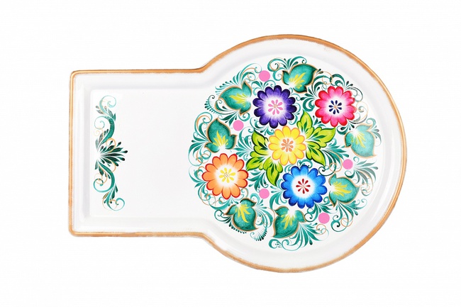 Самовар электрический 3л. Букет на белом