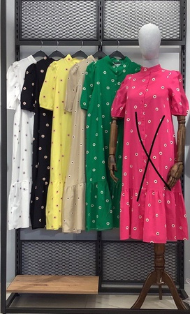 Платья , хб 💯, производство Турция по размерам с,м,л,хл