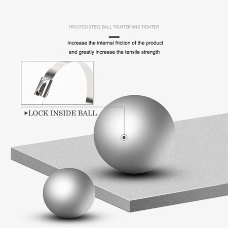 304 Naked Stainless Steel Cable Tie Ball Lock Type