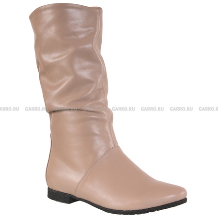 сапоги 522 бежевые, натуральная кожа