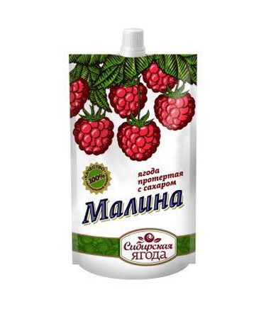 Ягода протертая с сахаром "Сибирская ягода"