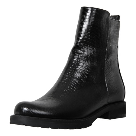 Женские ботинки, натуральная кожа под змею <G571>