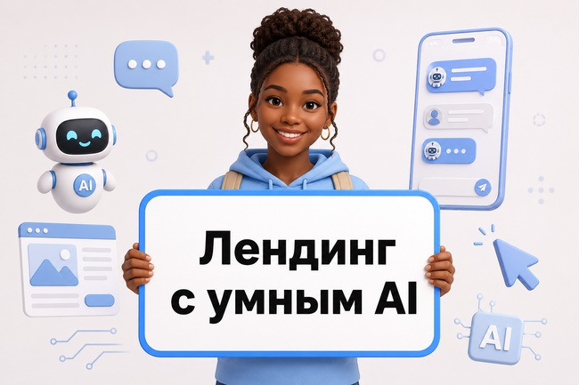 Лендинг под ключ с AI-консультантом