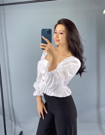 Крестьянка хб рубашка.  Размеры 42-44