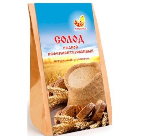 Çavdar maltı, Divinka, Mayasız, kraft torba, 500 gr