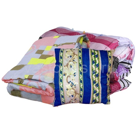 Постельное бельё(весь), спец. одежда, рукавицы.