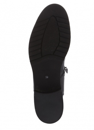 带有两个松紧带s158的黑色靴子