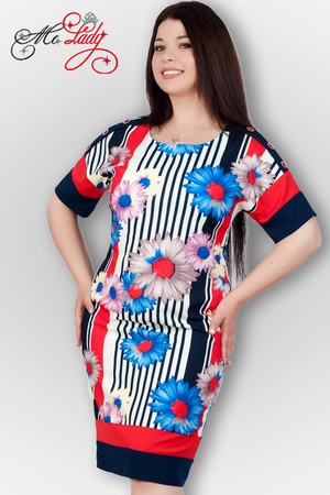 1235-2m dress for summer, sizes 48-52