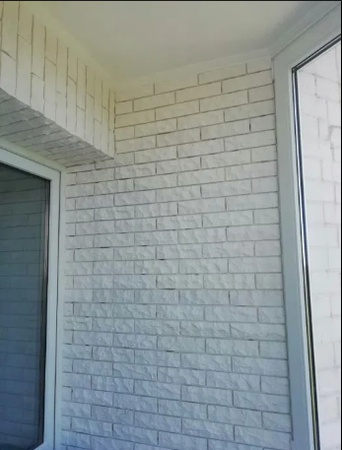 Гипсовый декоративный кирпич “Мрамор (Колотый)”.