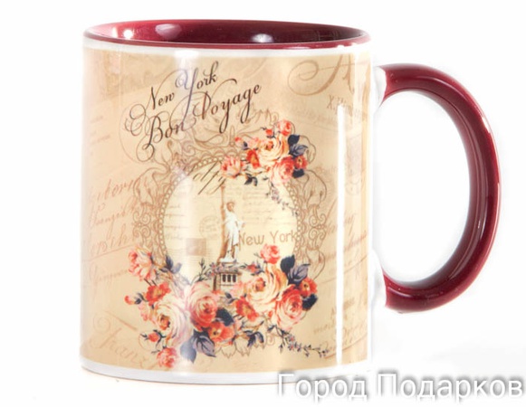 КРУЖКА ПОДАРОЧНАЯ БОН ВОЯЖ! ГОРОДА